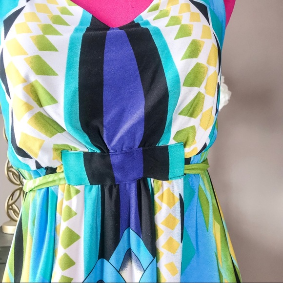 Coloful Fenn Wright Manson Knee Length Dress SZ6 - Picture 4 of 4